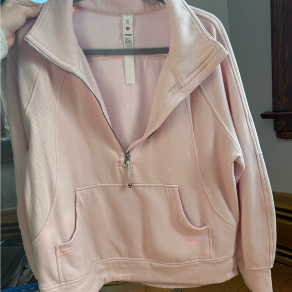 Lululemon Athletica Scuba Oversized Blush Quartz Half Zip - Picture 6 of 6